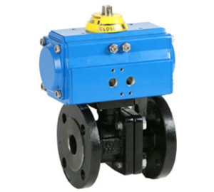 2 pieces full bore ball valve
