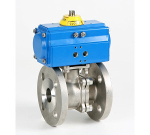 2 pieces full bore ball valve