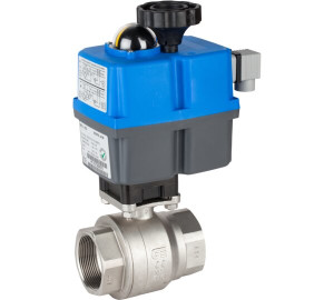 2 pieces full bore ball valve