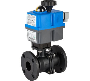 2 pieces full bore ball valve - flanged ends