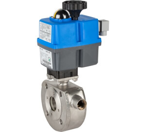 1 piece ball valve with heating chamber