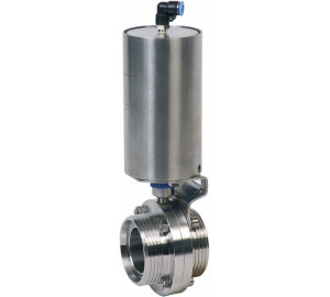 Butterfly valve threaded ends
