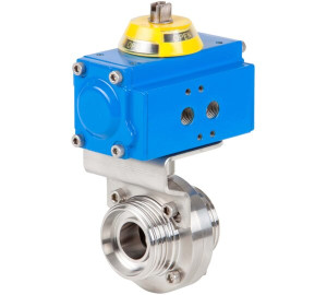 Butterfly valve threaded ends