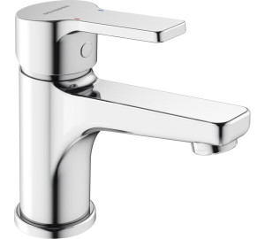 Medium height single lever wash-basin mixer Chromed Basik