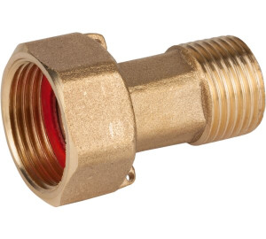 Two parts connector for watermeter union