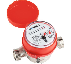 Single flow water meter (Hot water)