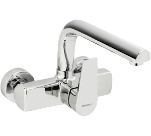 KLIP Wall single lever sink mixer Chromed