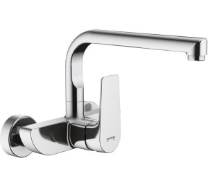 KORAL Wall single lever sink mixer Chromed