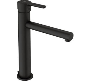 Medium height single lever wash-basin mixer Oslo Black