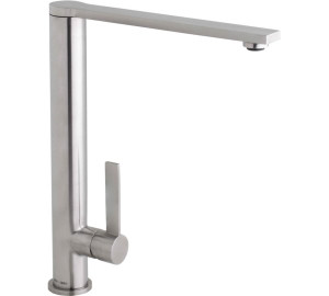 Stainless steel single lever sink mixer 25 cartridge Stainless  Steel Inox