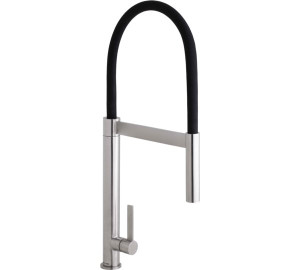 TAU 2 Stainless steel single lever sink mixer 25 cartridge Stainless  Steel Inox