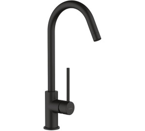 TAU Black Single lever sink mixer 25 cartridge cold start