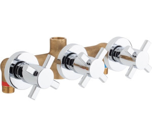 Built-in 8" bath mixer with diverter  Chromed Kross