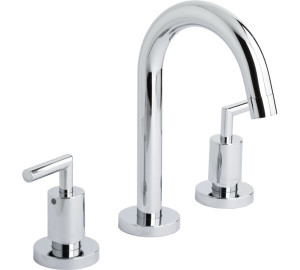 Widespread wash-basin mixer with swan pipe spout Chromed Ixo