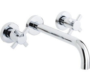 Built-in wash-basin mixer with 22cm pipe spout Chromed Kross