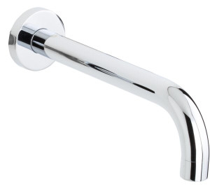 Wall-mounted pipe spout 22 cm Chromed