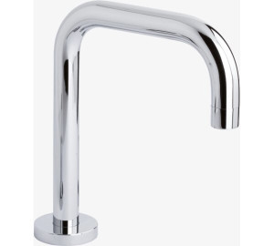 Straight pipe spout Chromed