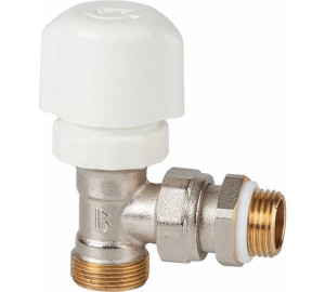 Angle radiator valve with thermostatic option, for cooper, PEX and Multilayer pipe with GE-System