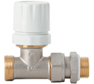 Straight radiator valve with thermostatic option, for cooper, PEX and Multilayer pipe with GE-System
