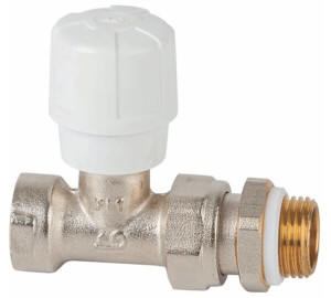 Manual straight radiator valve for steel pipe