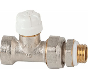 Straight adjusting lock shield valve for steel pipe