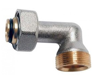 Elbow fitting for valve-pipe connection