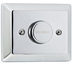Plate with push button kit