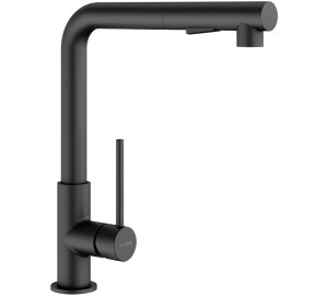 TAU Black Single-lever sink mixer with pull-out spout