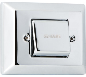 Plate with push button kit