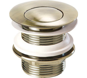 Bronze Click pop-up waste for bath