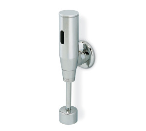 Sensor urinal valve with battery