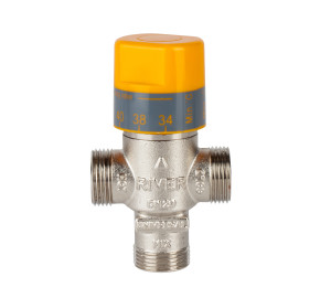 Universal vertical thermostatic mixing valve