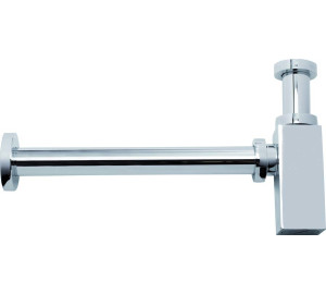 Square 1 1/4" bidet and wash-basin siphon