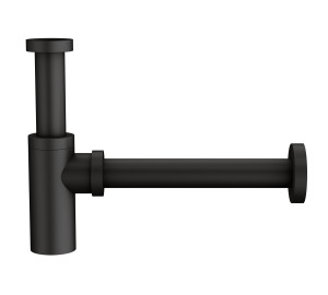 Black 1 1/4" bidet and basin siphon