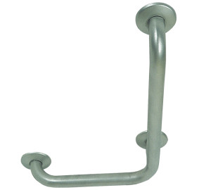 Fixed 90º angle left bar for wc, bidet and washbasin