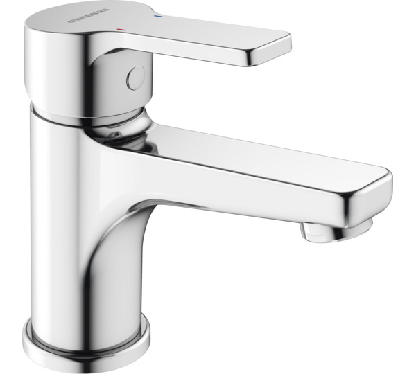 Medium height single lever wash-basin mixer Chromed Basik
