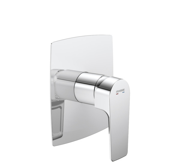 1-way built-in single lever shower mixer Chromed Koral
