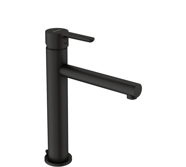 Medium height single lever wash-basin mixer Oslo Black
