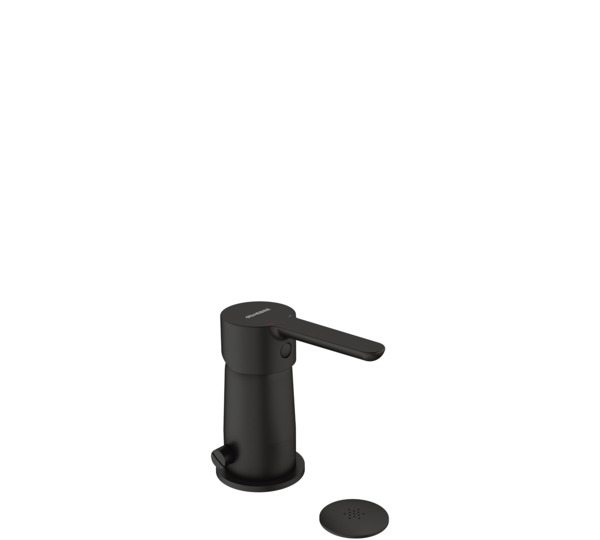 Single lever bidet mixer with diverter Oslo Black