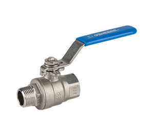 2 pcs full bore ball valve M-F