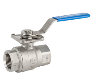 2 pcs full bore ball valve NPT thread