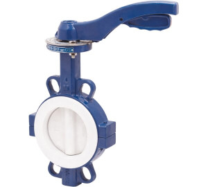 Wafer type butterfly valve Mounting between flanges PN 10/16 - ANSI 150 lbs - Disc: stainless steel 316 + PTFE