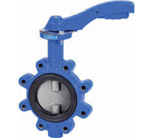Lug type butterfly valve<br>Mounting between ANSI class 125/150 flanges