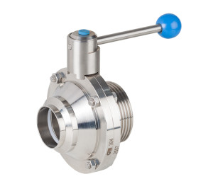 Sanitary ball valve end threaded/welded