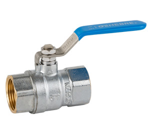 Heavy ball valve. Stainless steel lever manual control.
