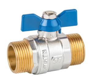 Light ball valve (blue butterfly handle)