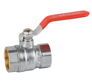Ball valve (red handle)