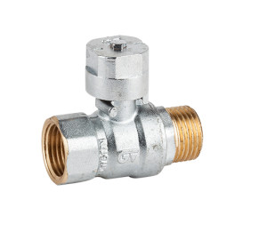 Square handle ball valve M-F