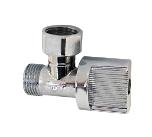 Angle valve with free nut