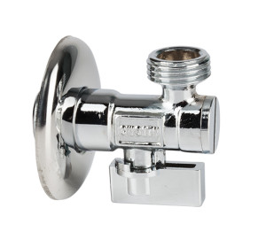 Angle valve with strainer
